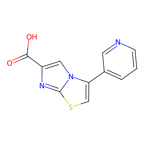 3-Pyridin-3-ylimidazo[2,1-b][1,3]thiazole-6-carboxylic acid structure