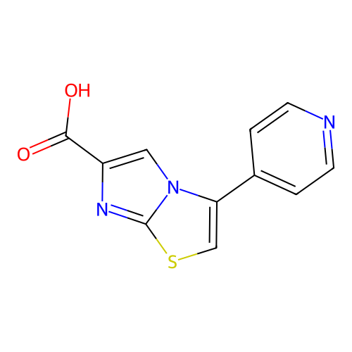 3-Pyridin-4-ylimidazo[2,1-b][1,3]thiazole-6-carboxylic acid structure