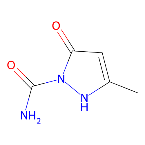 3-Methyl-5-oxo-2,5-dihydro-1H-pyrazole-1-carboxamide structure