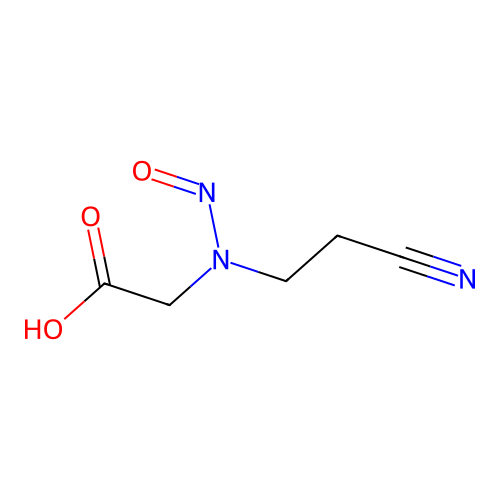 2-[2-Cyanoethyl(nitroso)amino]acetic acid structure