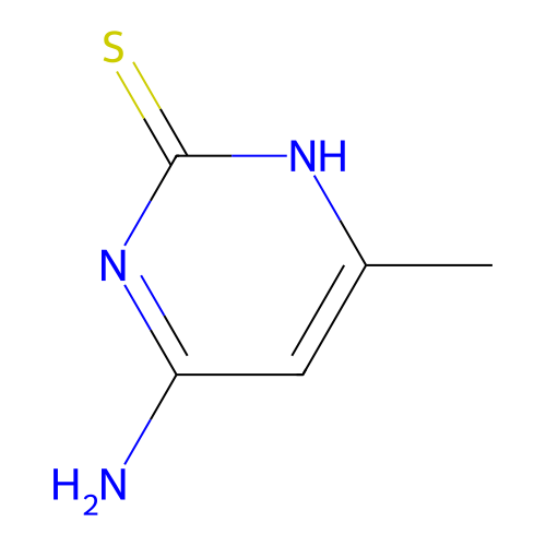 4-Amino-6-methylpyrimidine-2-thiol structure