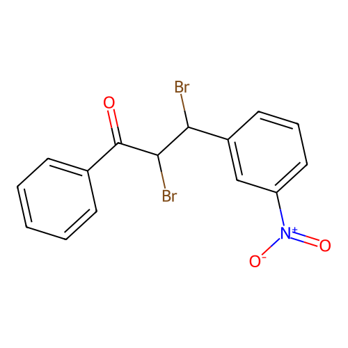 2,3-Dibromo-3-(3-nitrophenyl)-1-phenyl-1-propanone structure