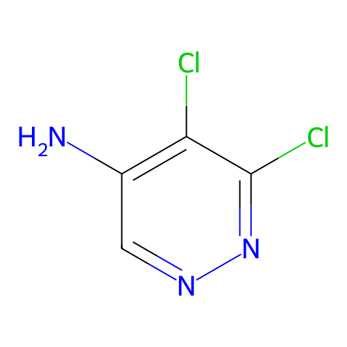 5,6-Dichloropyridazin-4-amine structure