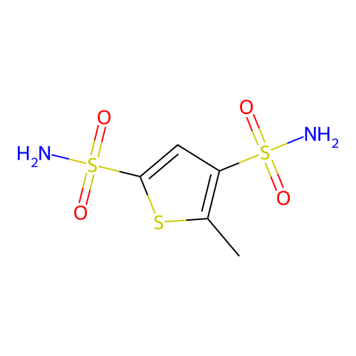 2,4-Thiophenedisulfonamide, 5-methyl- structure