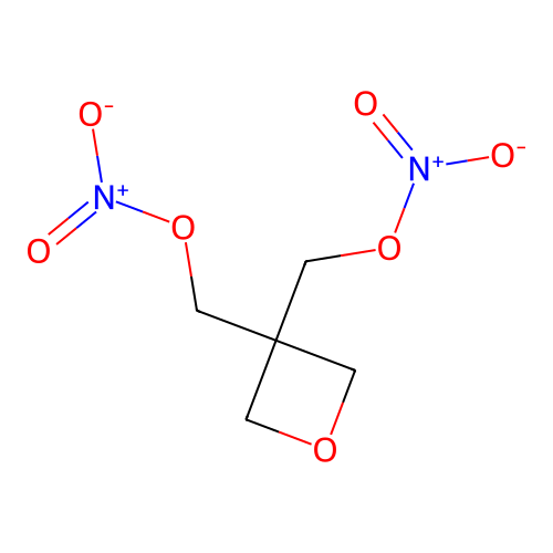 [3-(Nitrooxymethyl)oxetan-3-yl]methyl nitrate structure