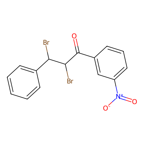 2,3-Dibromo-1-(3-nitrophenyl)-3-phenylpropan-1-one structure