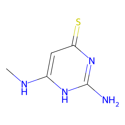 2-Amino-6-(methylamino)pyrimidine-4(1H)-thione structure