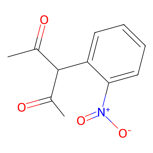 3-(2-Nitrophenyl)pentane-2,4-dione structure