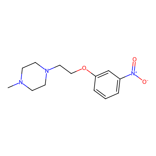 1-Methyl-4-[2-(3-nitrophenoxy)ethyl]piperazine structure
