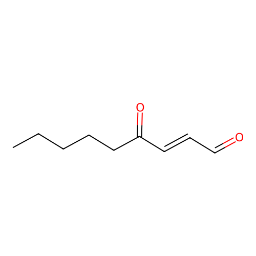 4-Hydroxy-2,3-nonadienal structure
