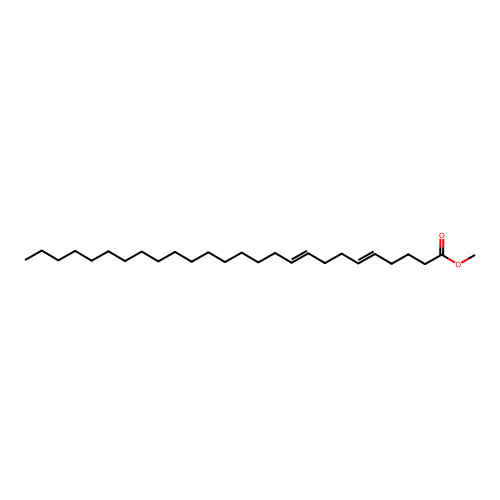 5,9-Hexacosadienoic acid, methyl ester structure