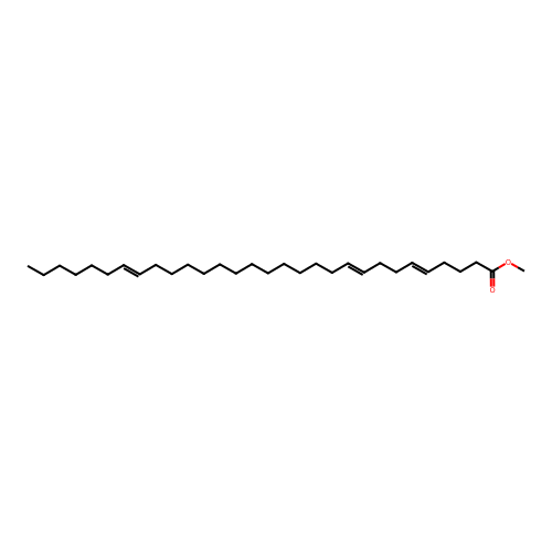 5,9,23-Tricontatrienoic acid, methyl ester structure