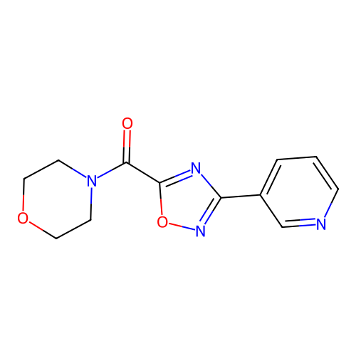 Morpholin-4-yl[3-(pyridin-3-yl)-1,2,4-oxadiazol-5-yl]methanone structure