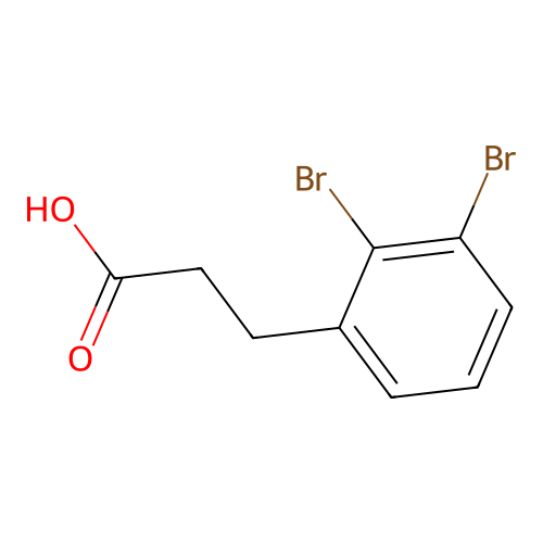 3-(2,3-Dibromophenyl)propionic acid structure
