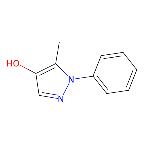 5-Methyl-1-phenylpyrazol-4-ol structure