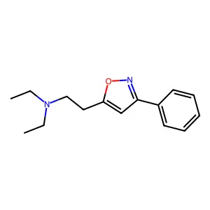 N,N-二乙基-3-苯基-5-异噁唑乙胺 structure