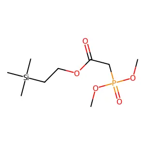 Acetic acid, (dimethoxyphosphinyl)-, 2-(trimethylsilyl)ethyl ester structure
