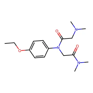 p-Acetophenetidide, 2-dimethylamino-N-(dimethylcarbamoylmethyl)- structure