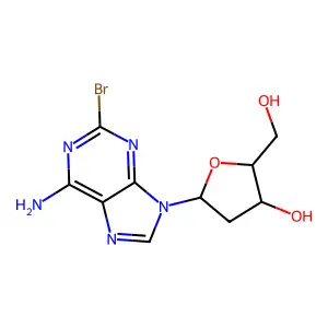 2-Bromo-2'-deoxyadenosine structure