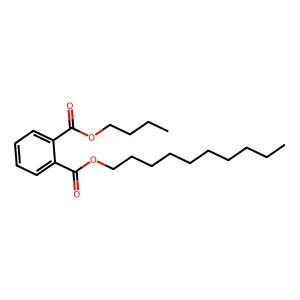 Butyl decyl phthalate structure