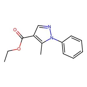 Ethyl 5-methyl-1-phenyl-1H-pyrazole-4-carboxylate structure