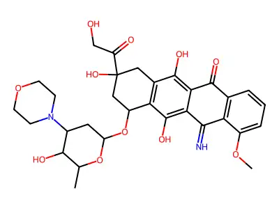5-Iminomorpholinoadriamycin structure