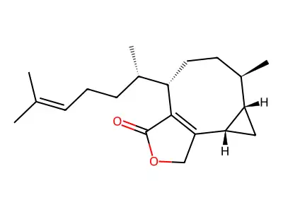 Pachylactone structure