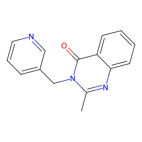 2-methyl-3-(pyridin-3-ylmethyl)quinazolin-4(3H)-one structure
