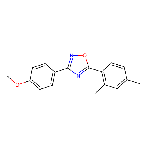 5-(2,4-Dimethylphenyl)-3-(4-methoxyphenyl)-1,2,4-oxadiazole structure