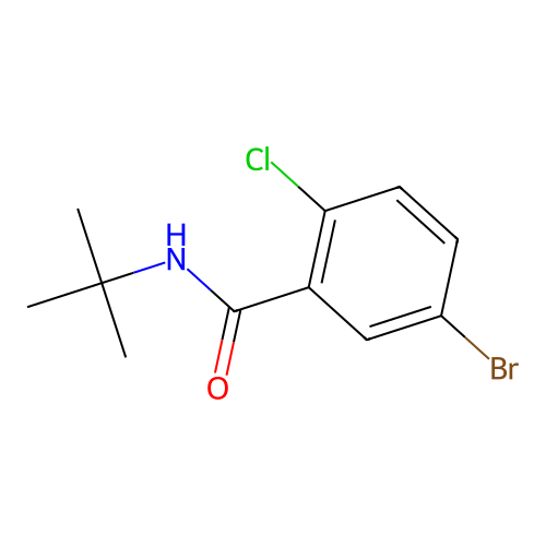 T-Butyl 5-bromo-2-chlorobenzamide structure