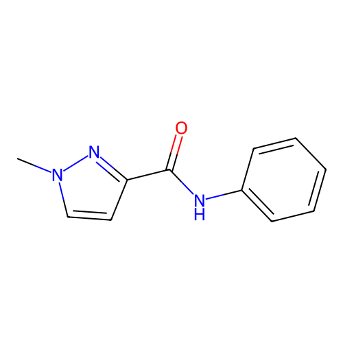 1H-Pyrazole-3-carboxamide, 1-methyl-N-phenyl- structure