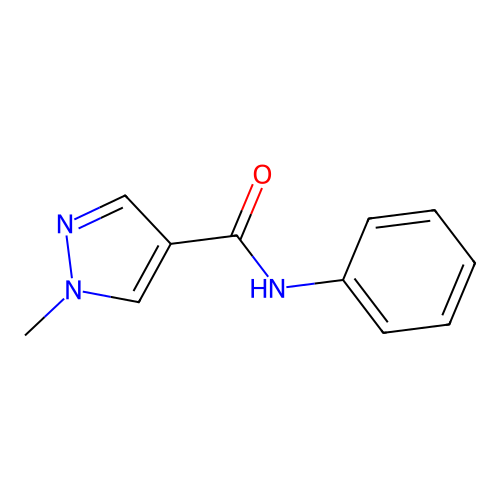 1H-Pyrazole-4-carboxamide, 1-methyl-N-phenyl- structure