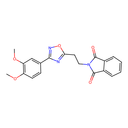 2-(2-(3-(3,4-Dimethoxyphenyl)-1,2,4-oxadiazol-5-yl)ethyl)isoindoline-1,3-dione structure