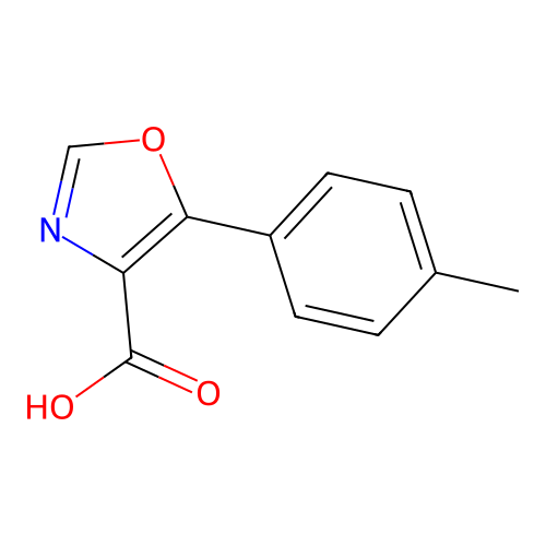 5-(4-Methylphenyl)-1,3-oxazole-4-carboxylic acid structure