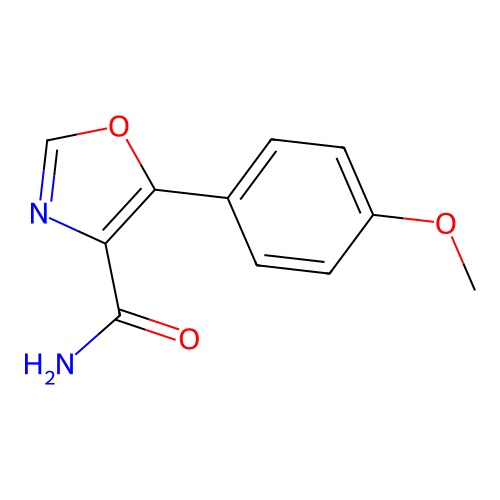 4-Oxazolecarboxamide, 5-(4-methoxyphenyl)- structure
