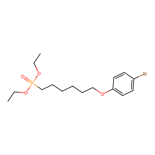 Phosphonic acid, (6-(4-bromophenoxy)hexyl)-, diethyl ester structure