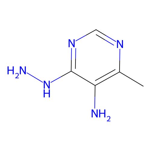 4-Hydrazinyl-6-methylpyrimidin-5-amine structure