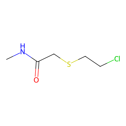 2-(2-chloroethylsulfanyl)-N-methylacetamide structure