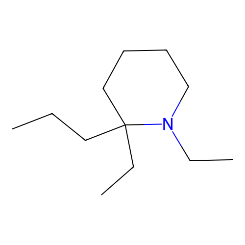 1,2-Diethyl-2-propylpiperidine structure