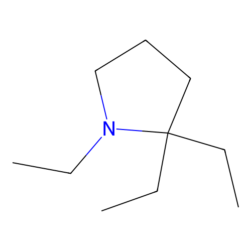 1,2,2-Triethylpyrrolidine structure