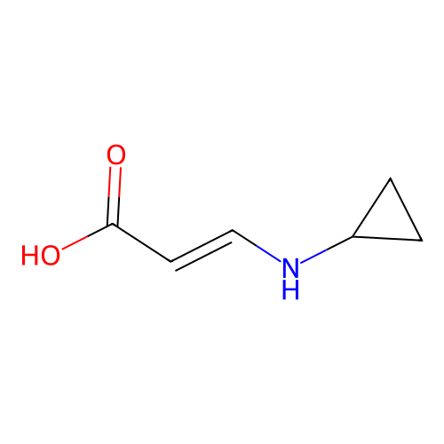 3-(Cyclopropylamino)prop-2-enoic acid structure