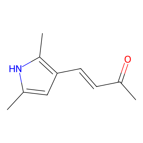 4-(2,5-dimethyl-1H-pyrrol-3-yl)but-3-en-2-one structure