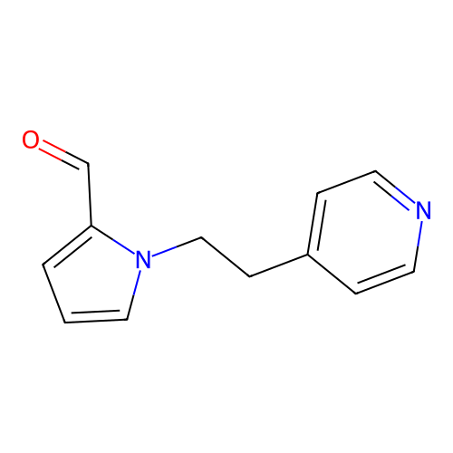 1-[2-(pyridin-4-yl)ethyl]-1H-pyrrole-2-carbaldehyde structure