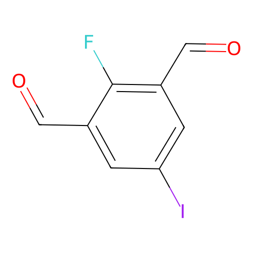 2-Fluoro-5-iodoisophthalaldehyde structure