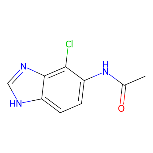N-(4-chloro-1H-benzimidazol-5-yl)acetamide structure