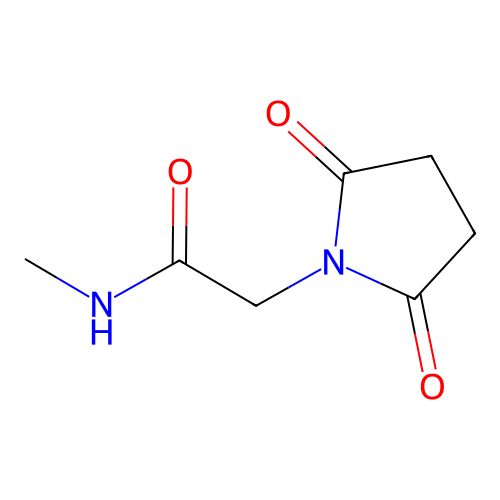 2-(2,5-dioxopyrrolidin-1-yl)-N-methylacetamide structure