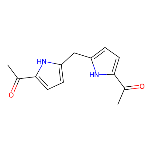 1,1'-(5,5'-Methylenebis(1H-pyrrole-5,2-diyl))diethanone structure