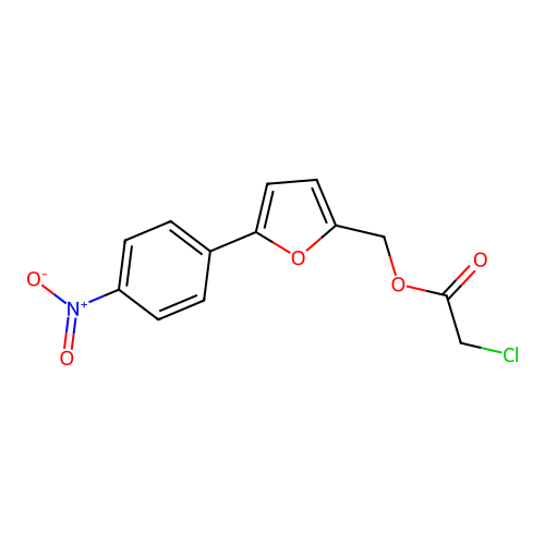 (5-(4-Nitrophenyl)furan-2-yl)methyl 2-chloroacetate structure