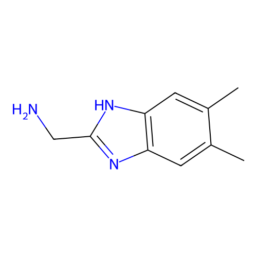 (5,6-二甲基-1H-苯并[d]咪唑-2-基)甲胺 structure