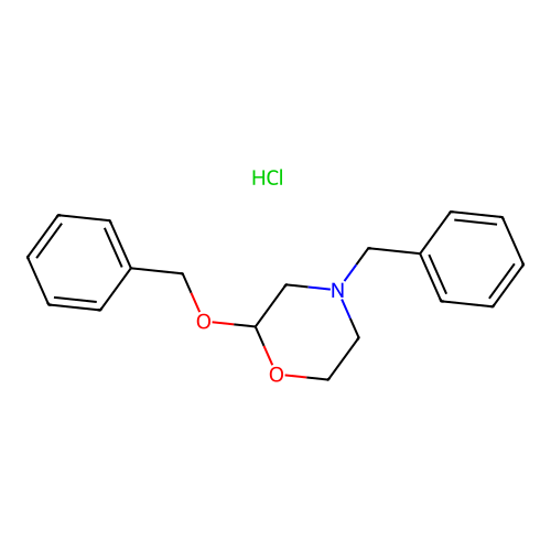 Morpholine, 4-benzyl-2-(benzyloxy)-, hydrochloride structure
